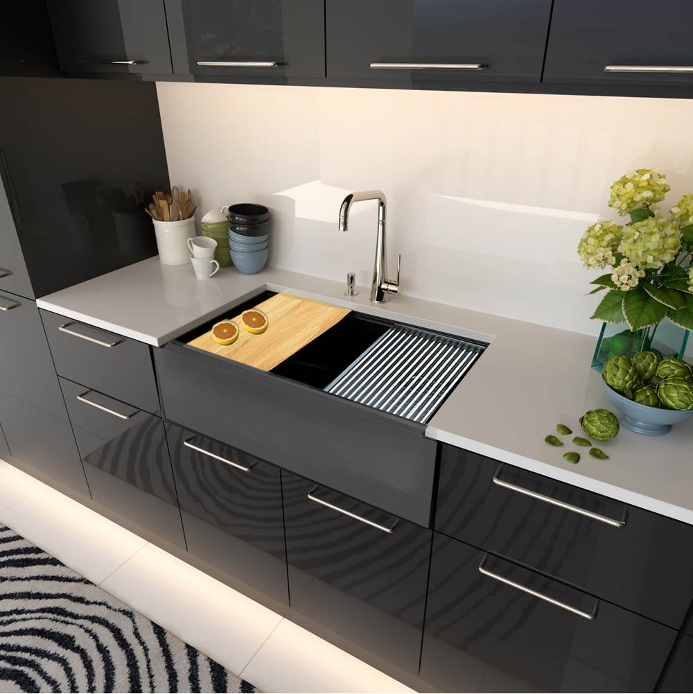 33''X20'' GRANITE COMPOSITE APRON FARMHOUSE SINK