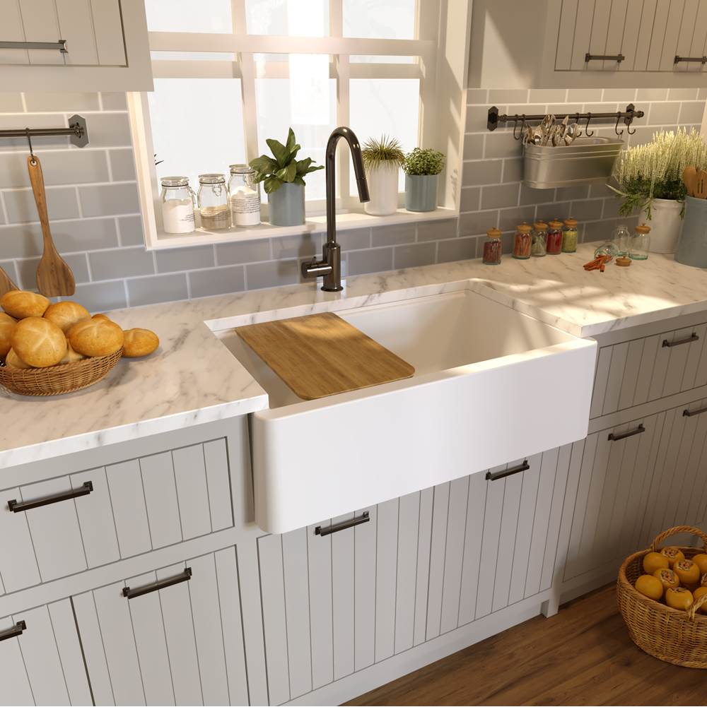 33''X20'' GRANITE COMPOSITE APRON FARMHOUSE SINK