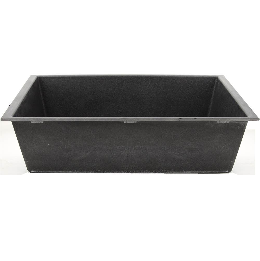 33-inch Undermount Granite Composite Sink in Black