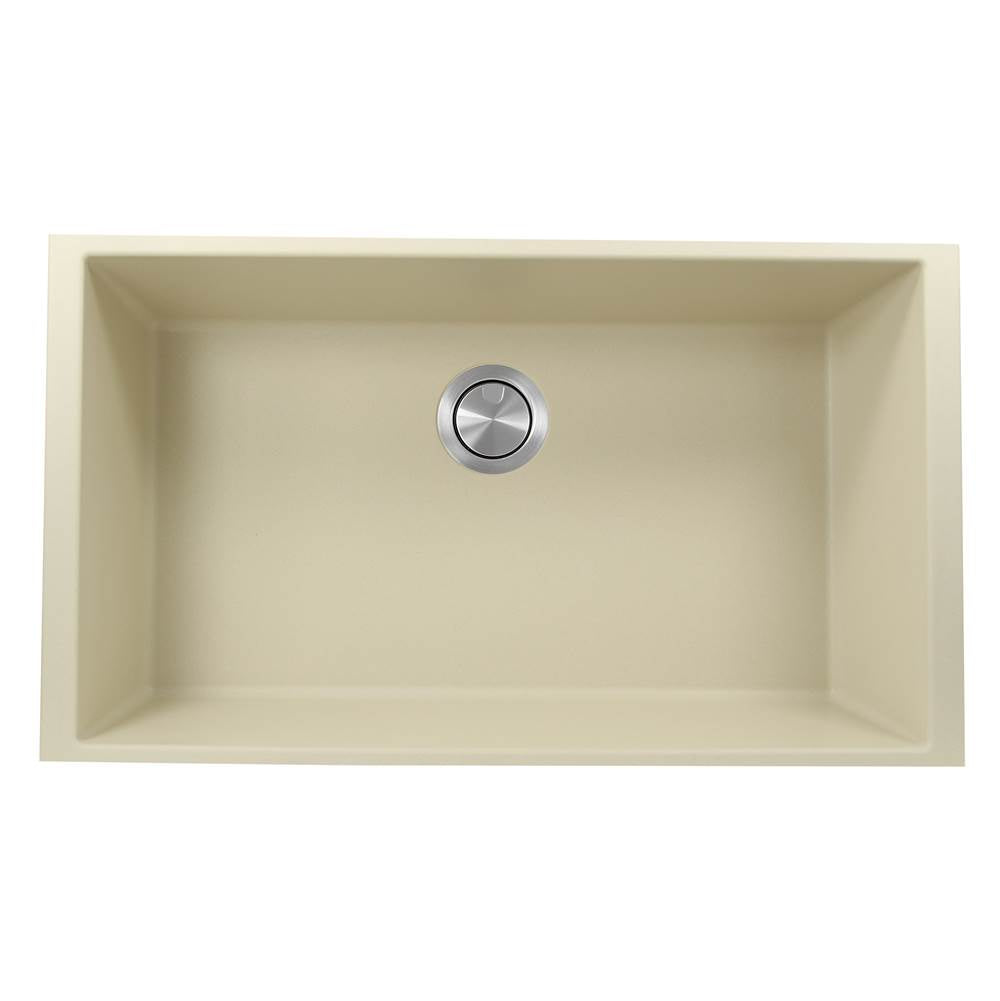 Nantucket Sinks - 33-inch Undermount Granite Composite Sink in Sand - Matte Sand