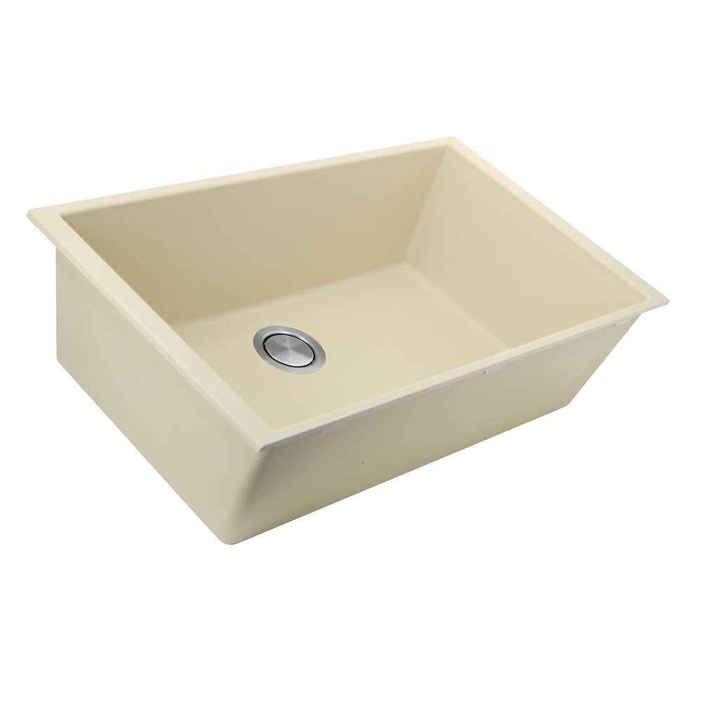 33-inch Undermount Granite Composite Sink in Black