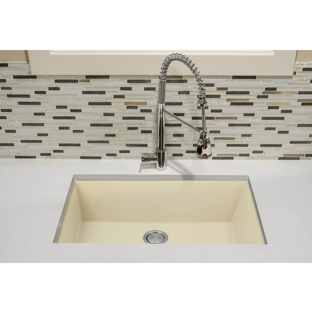33-inch Undermount Granite Composite Sink in Black
