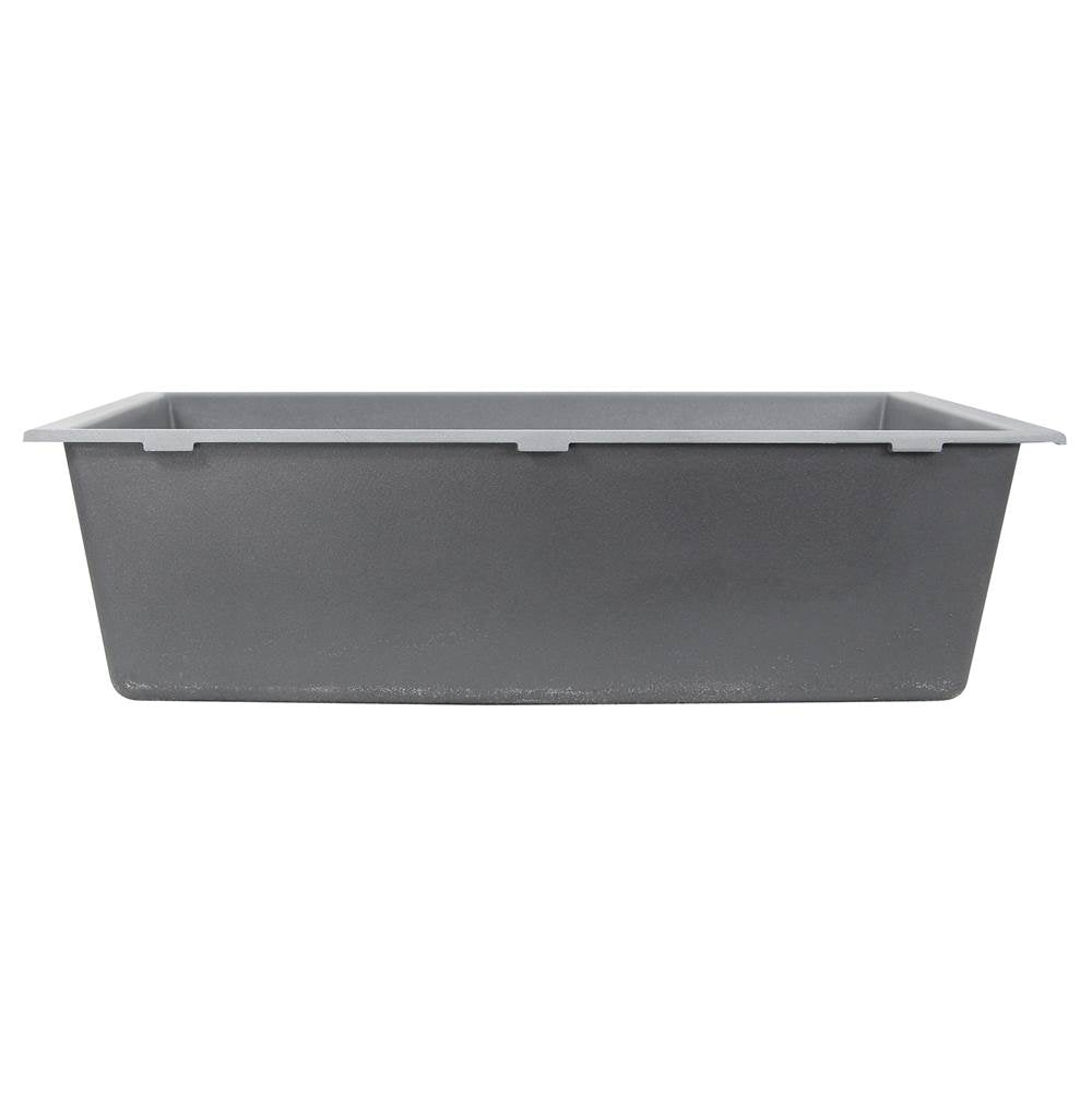 33-inch Undermount Granite Composite Sink in Black