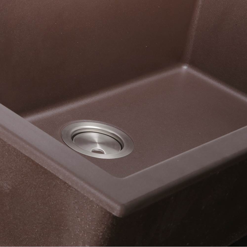 33-inch Dual-mount Granite Composite Sink in Black