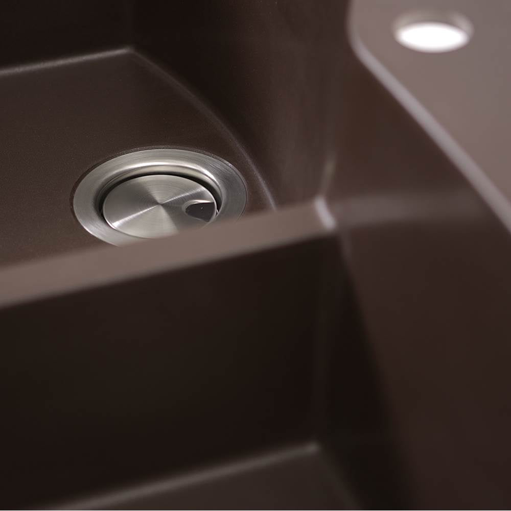60/40 Double Bowl Dual-mount Granite Composite Black