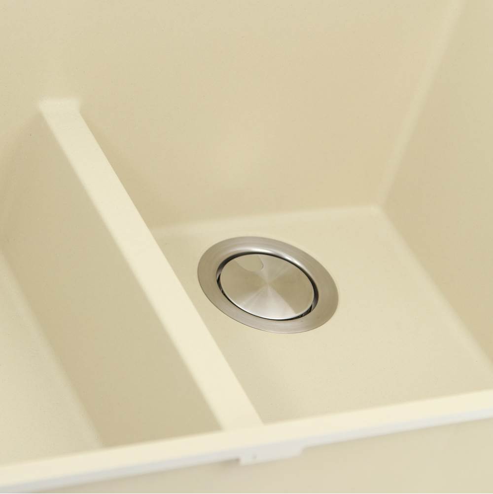 60/40 Double Bowl Undermount Granite Composite Black