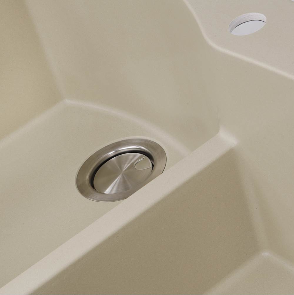60/40 Double Bowl Dual-mount Granite Composite Black