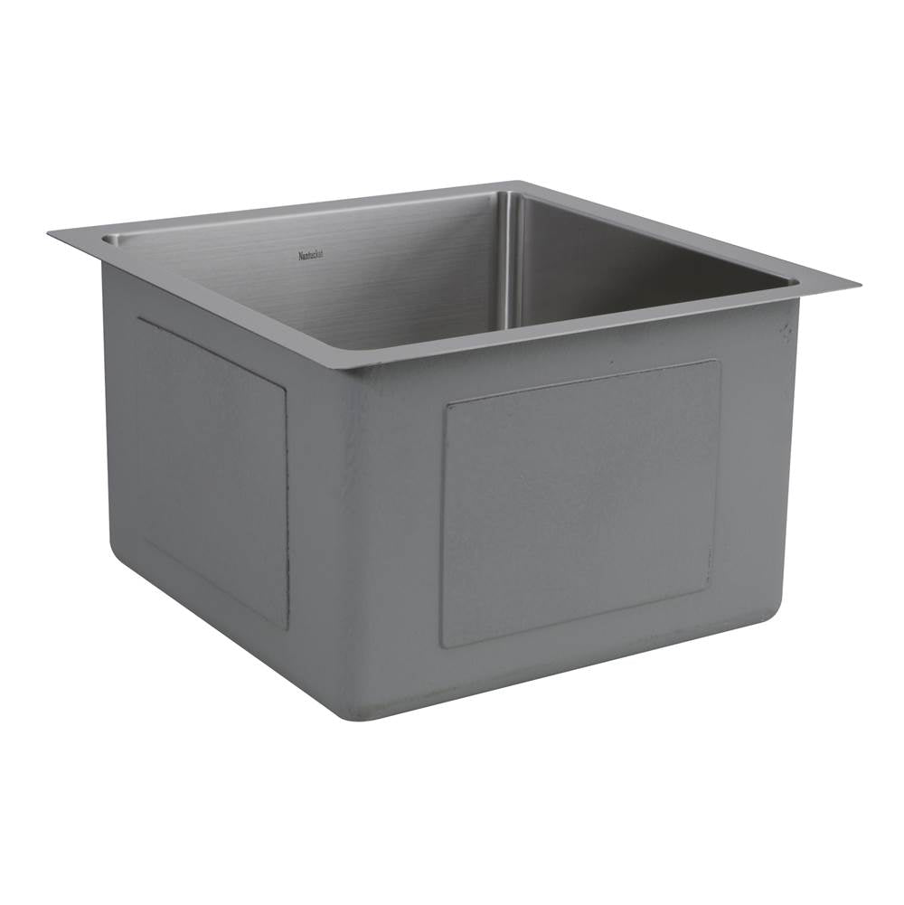 15 Inch Pro Series Square Undermount Small Radius Stainless Steel Bar/Prep Sink