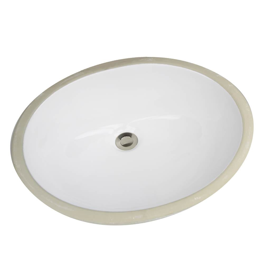 17 Inch X 14 Inch Undermount Ceramic Sink In Bisque