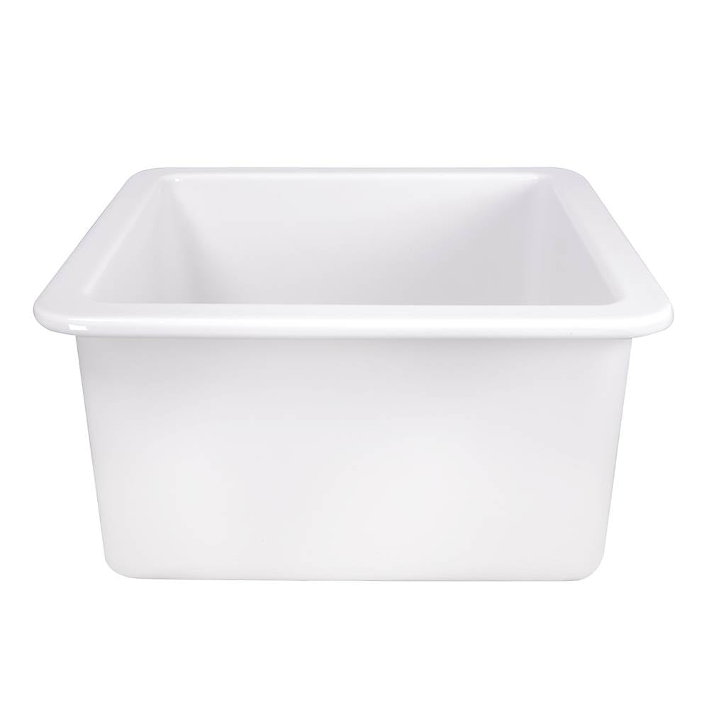 18-Inch Undermount Fireclay Kitchen Sink Finished In Matte Black