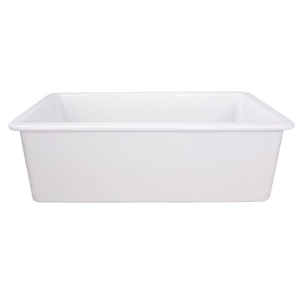 32-Inch Undermount Fireclay Kitchen Sink