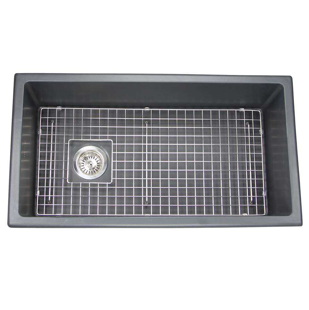 34-Inch Undermount Fireclay Kitchen Sink