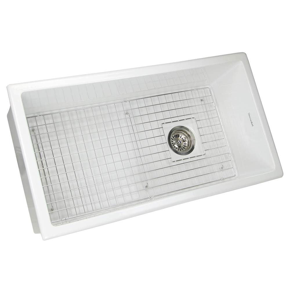 34-Inch Undermount Fireclay Kitchen Sink