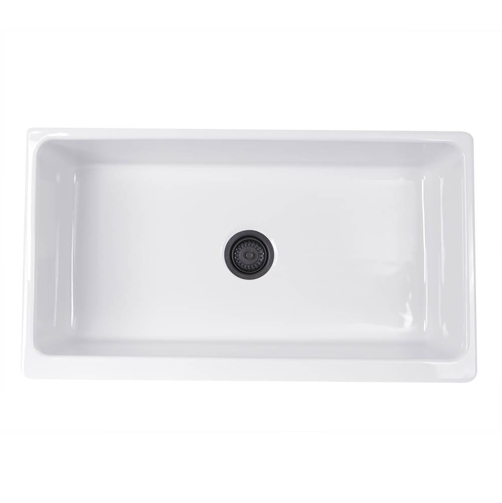 36-Inch Decorative Apron Farmhouse Fireclay Sink