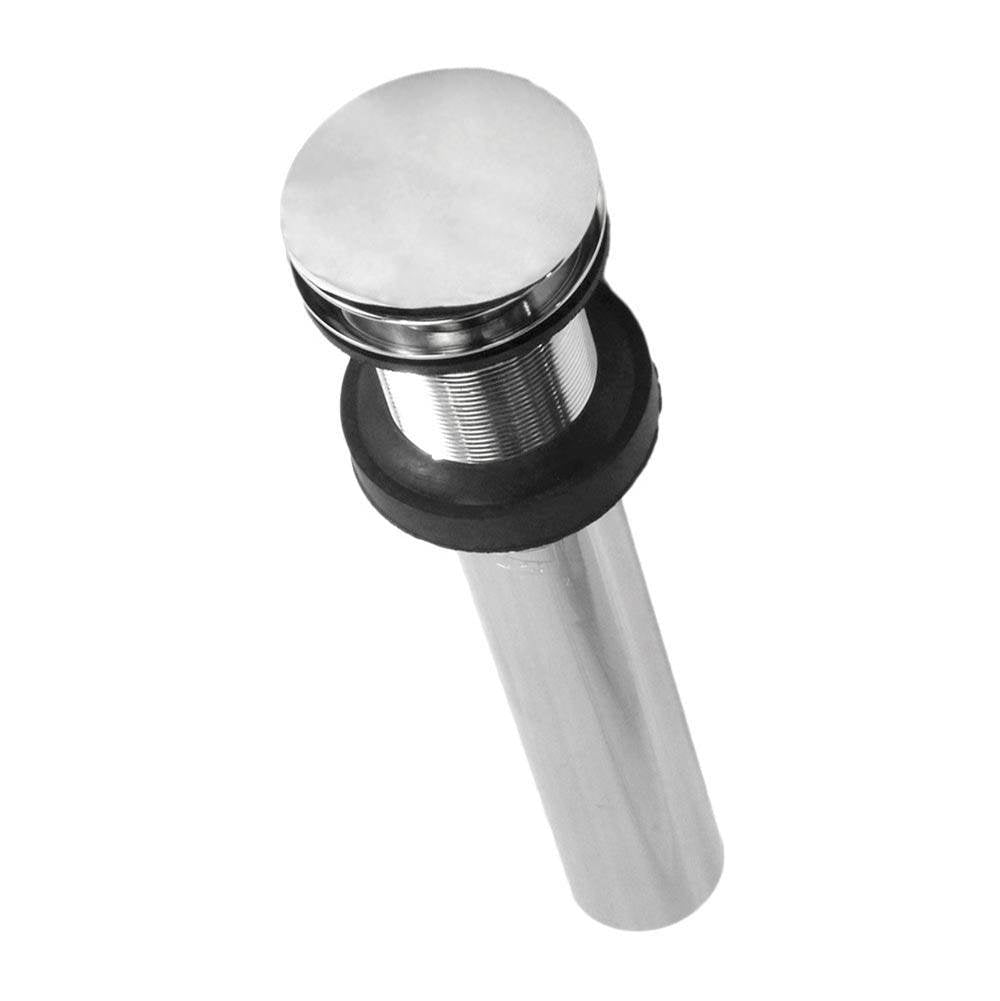 Native Trails - 1.5'' Push to Seal Dome Drain in Chrome - Chrome
