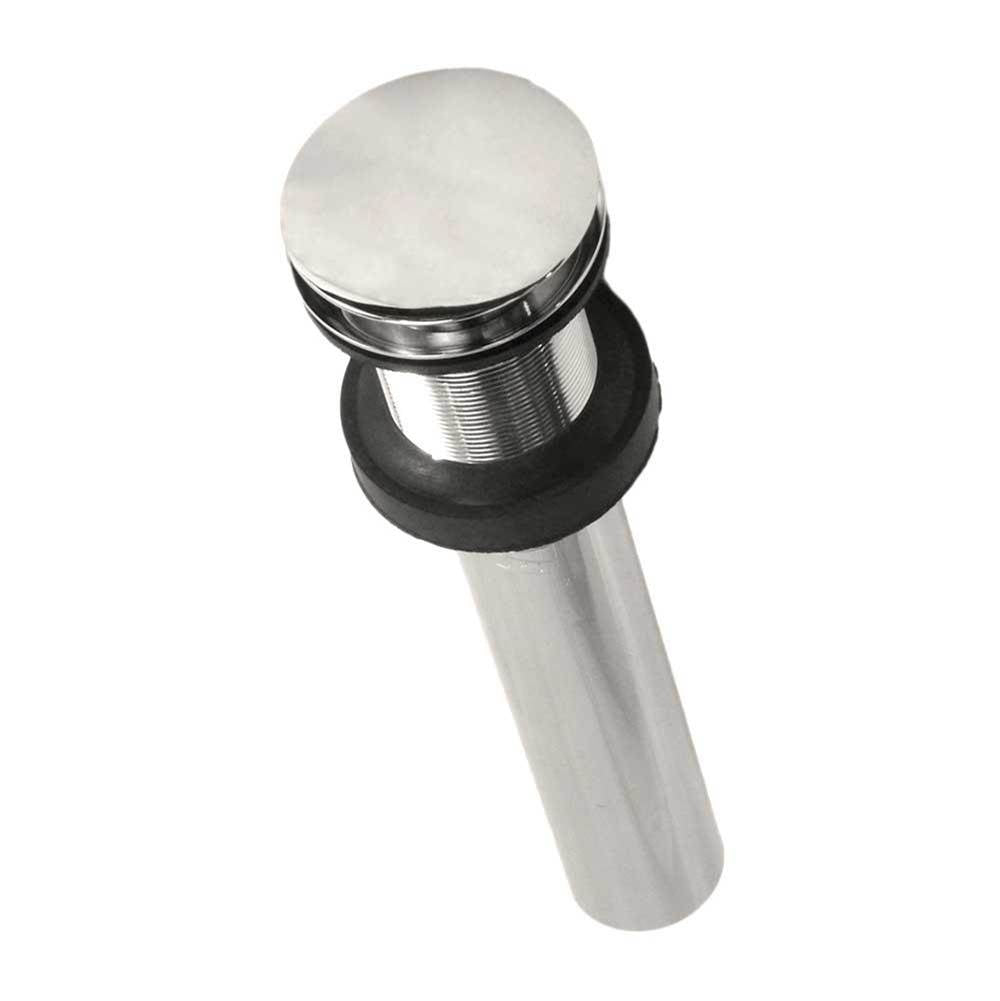 Native Trails - 1.5'' Push to Seal Dome Drain in Polished Nickel - Polished Nickel