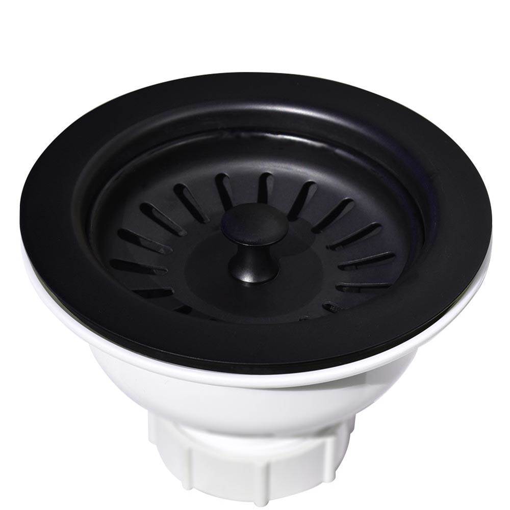 Native Trails - 3.5'' Basket Strainer in Matte Black - Matte Black