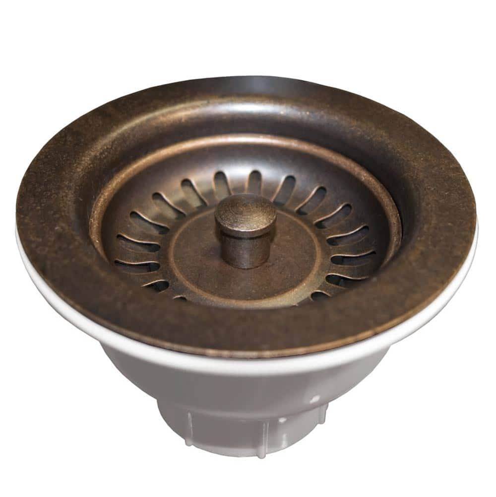 Native Trails - 3.5'' Basket Strainer in Weathered Copper - Weathered Copper