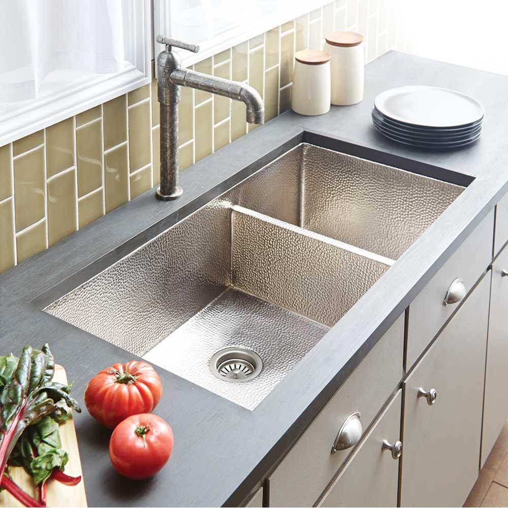 Native Trails - Cocina Duet Pro Kitchen SInk in Brushed Nickel - Brushed Nickel