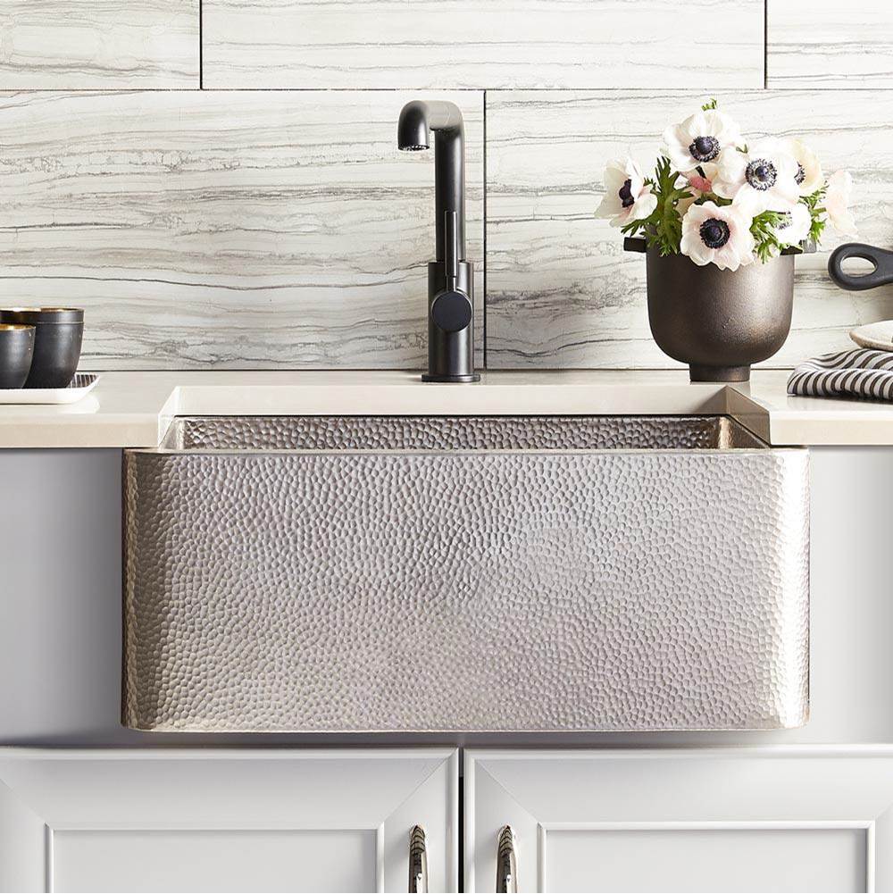 Native Trails - Farmhouse 25 Kitchen SInk in Brushed Nickel - Brushed Nickel