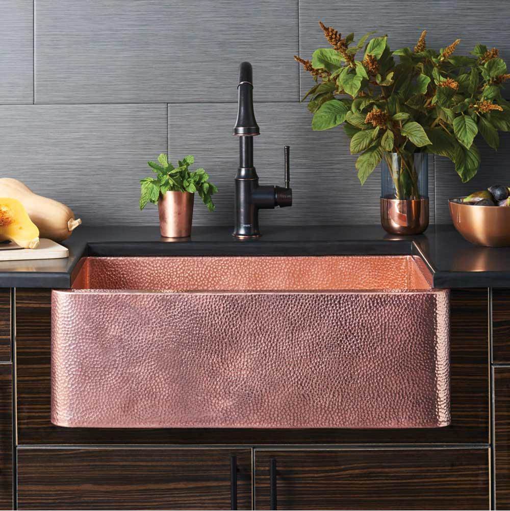 Native Trails - Farmhouse 30 Kitchen SInk in Polished Copper - Polished Copper