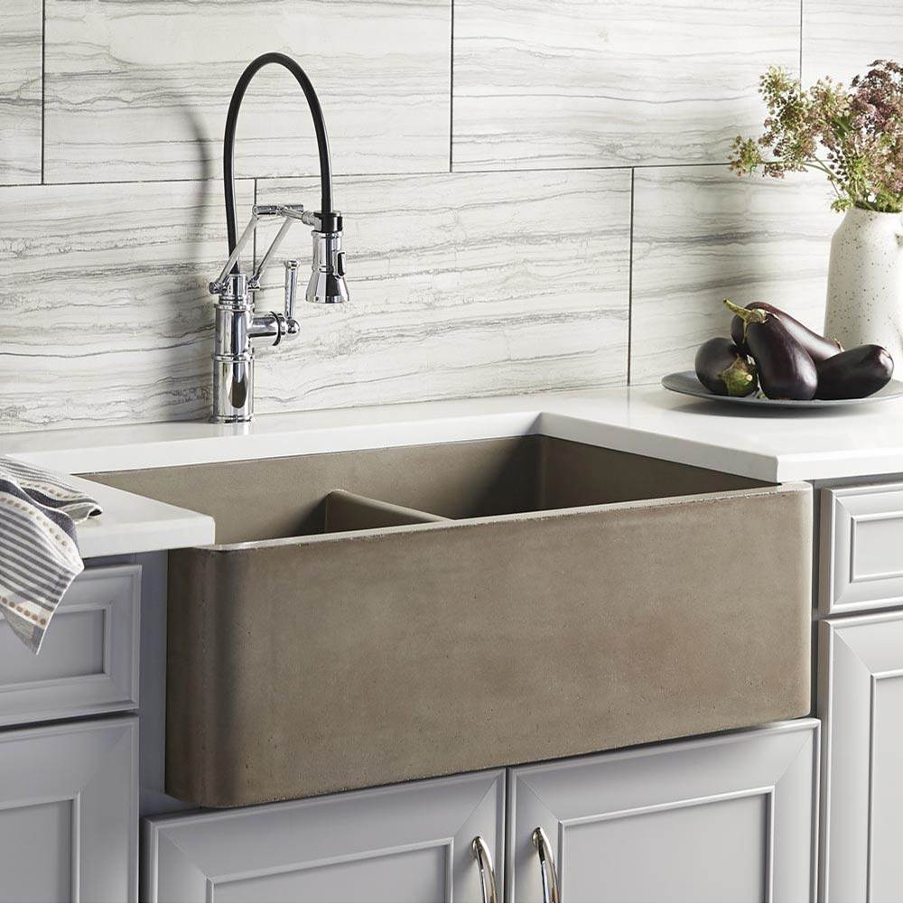 Native Trails - Farmhouse Double Bowl Kitchen Sink in Earth - Earth