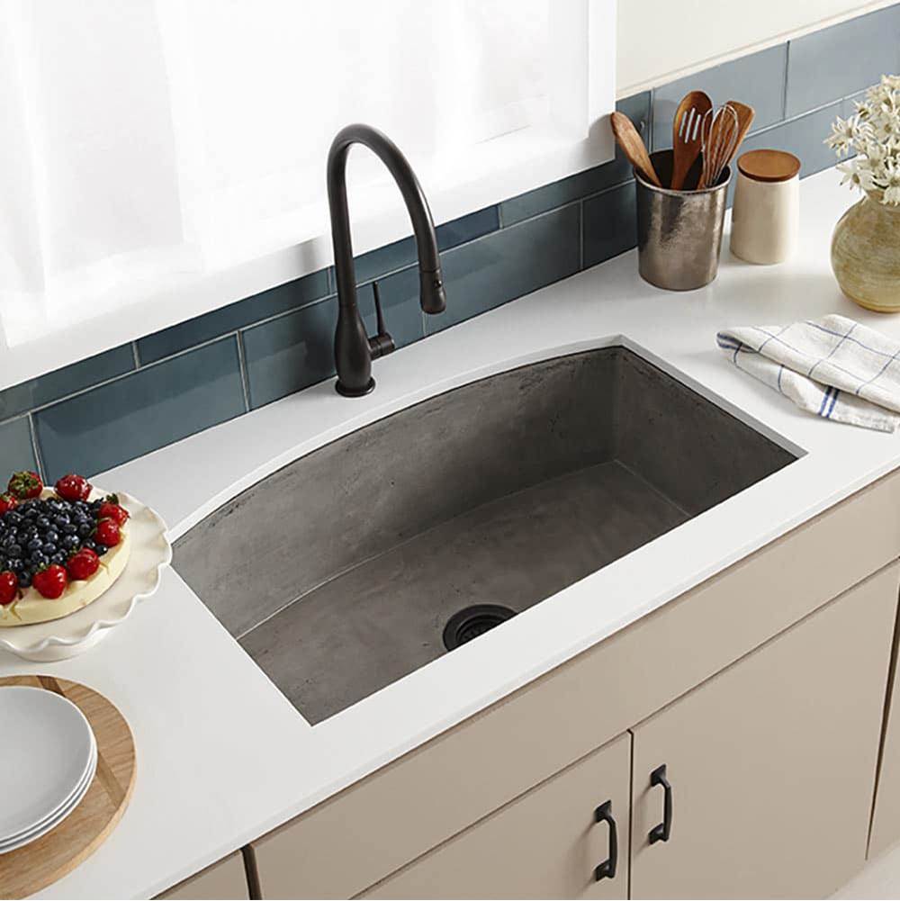 Farmhouse Quartet Kitchen Sink in Ash