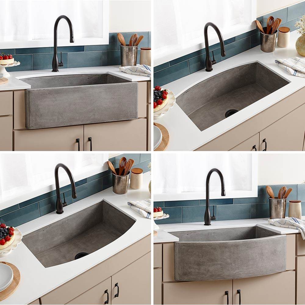 Farmhouse Quartet Kitchen Sink in Ash