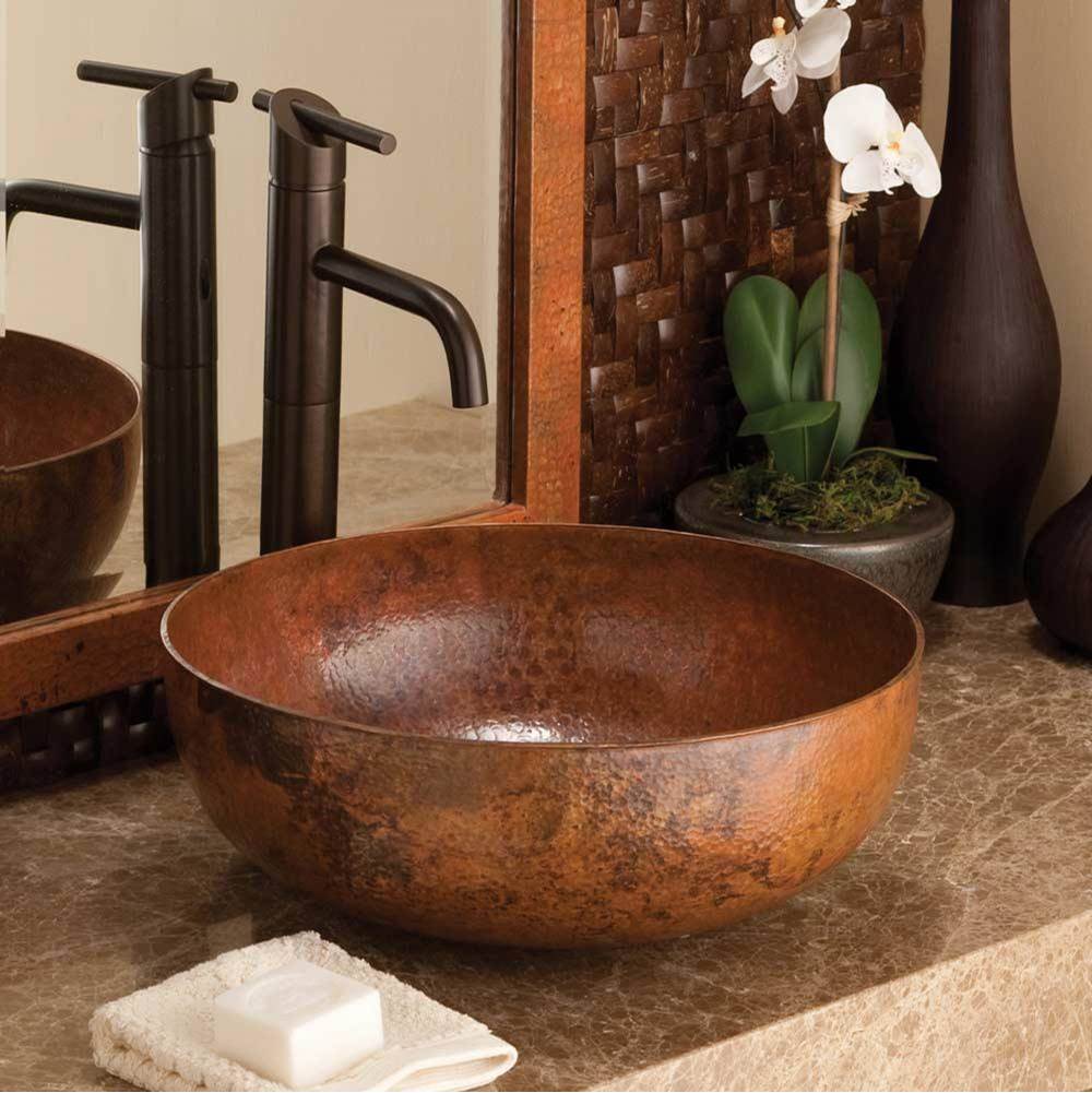 Native Trails - Maestro Round Bathroom Sink in Tempered Copper - Tempered Copper