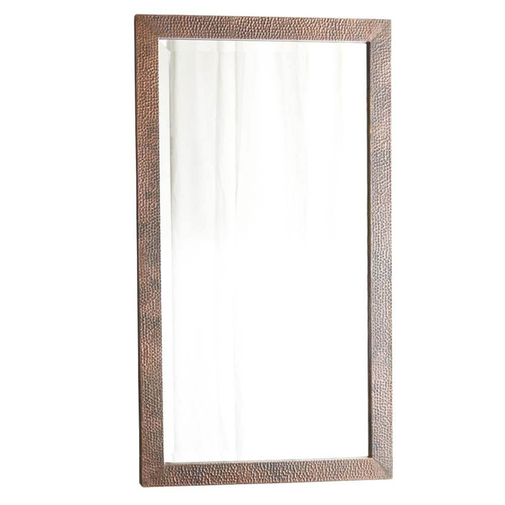 Small Milano Mirror in Antique Copper