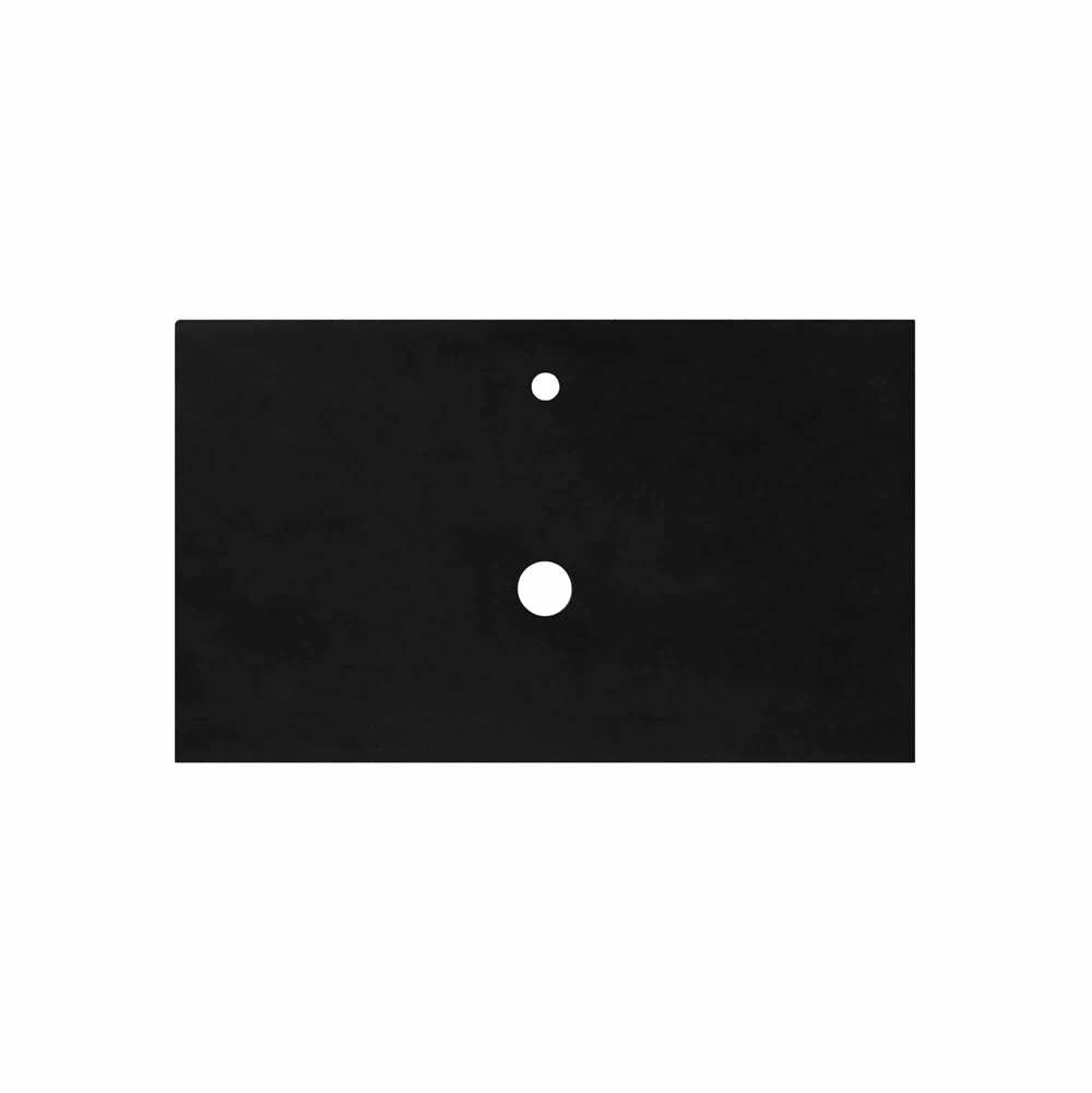 Native Trails - 36'' Native Stone Vanity Top in Charcoal- Vessel with Single Hole Cutout - Charcoal