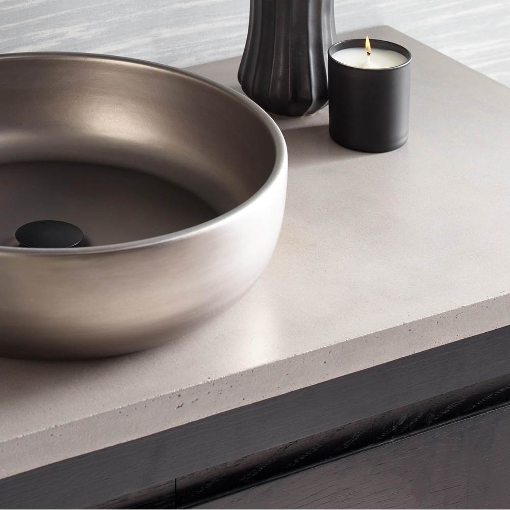 48'' Native Stone Vanity Top in Ash- Vessel Cutout with No Faucet Hole