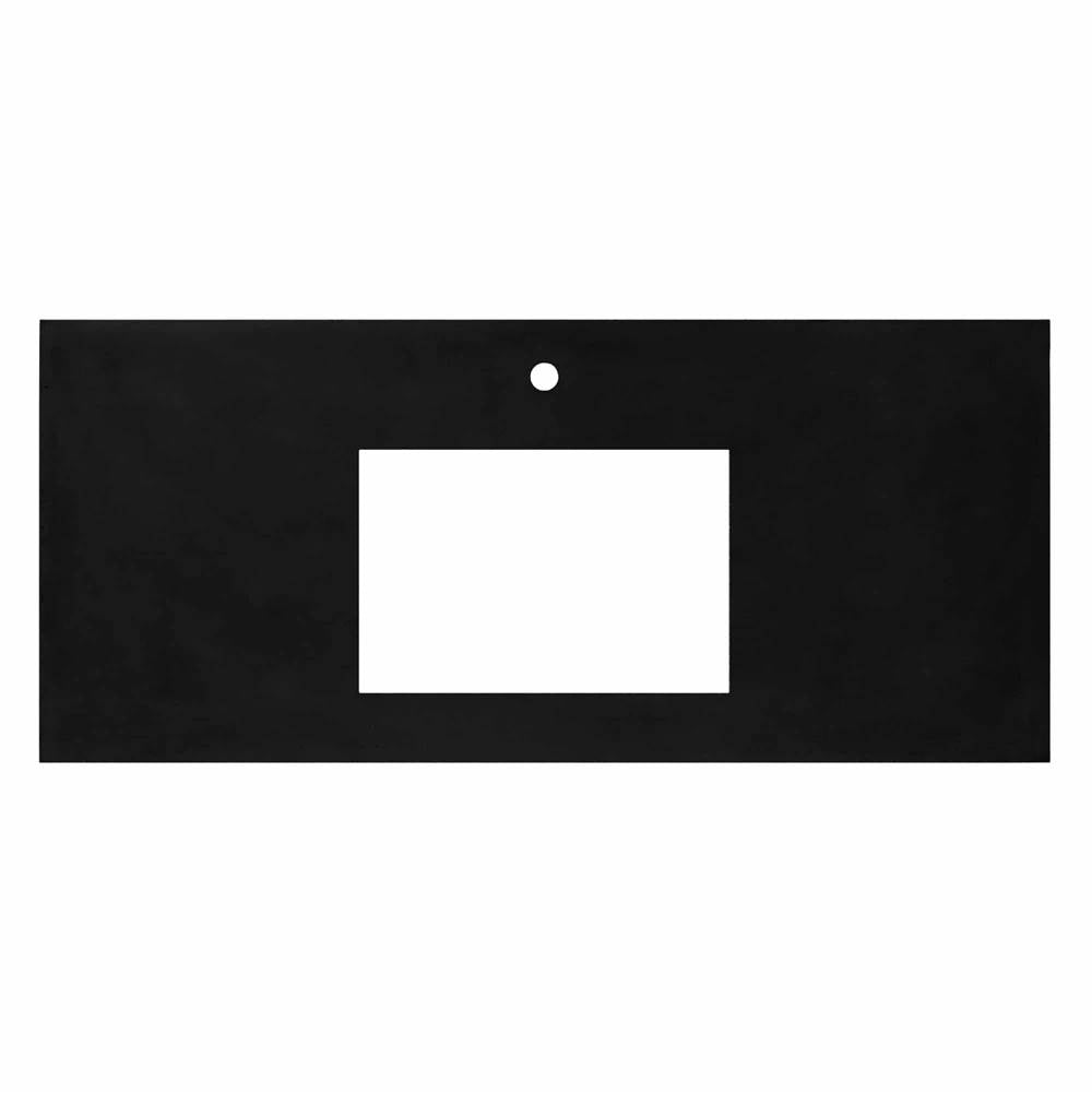 Native Trails - 48'' Native Stone Vanity Top in Charcoal- Rectangle with Single Hole Cutout - Charcoal