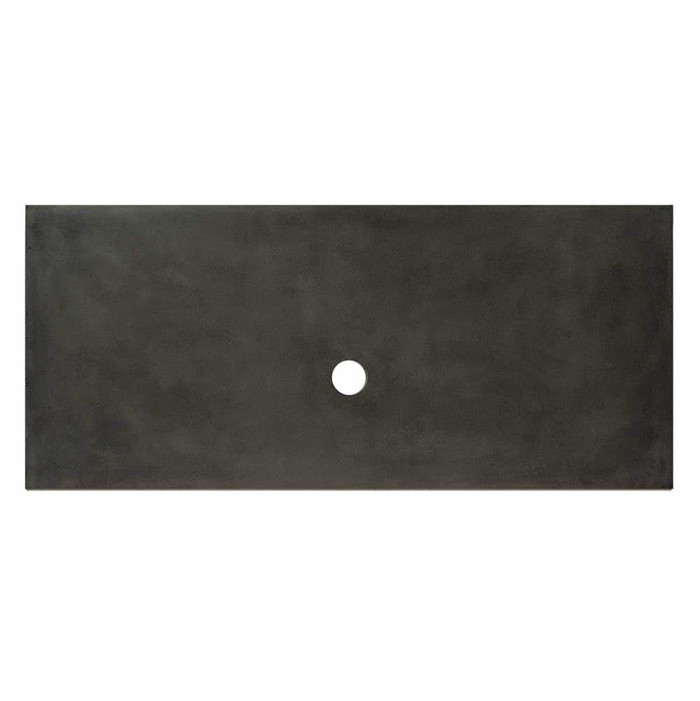 Native Trails - 48'' Native Stone Vanity Top in Slate- Vessel Cutout with No Faucet Hole - Slate