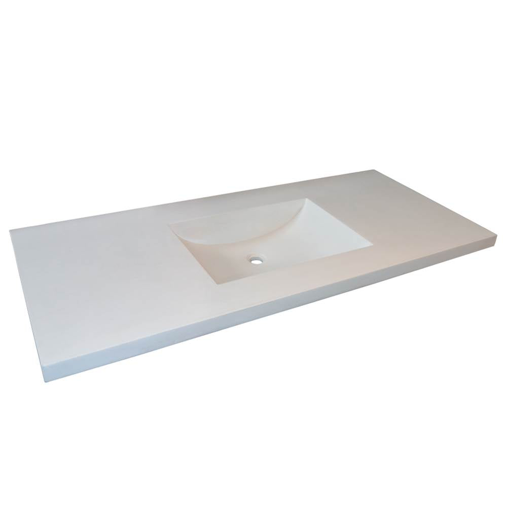 48'' Palomar Vanity Top with Integral Bathroom Sink in Ash