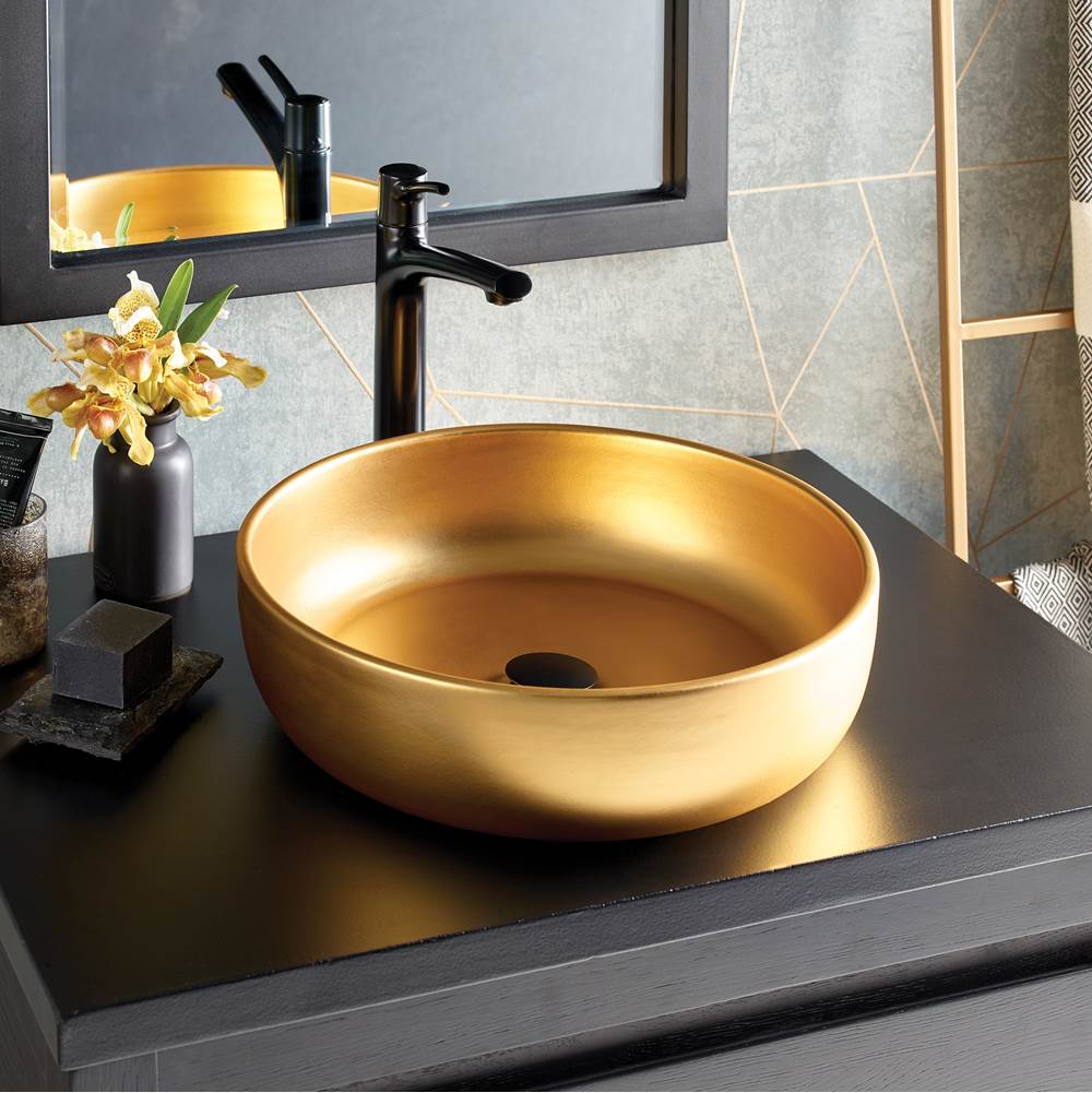 30'' Native Stone Vanity Top in Ash- Vessel with Single Hole Cutout