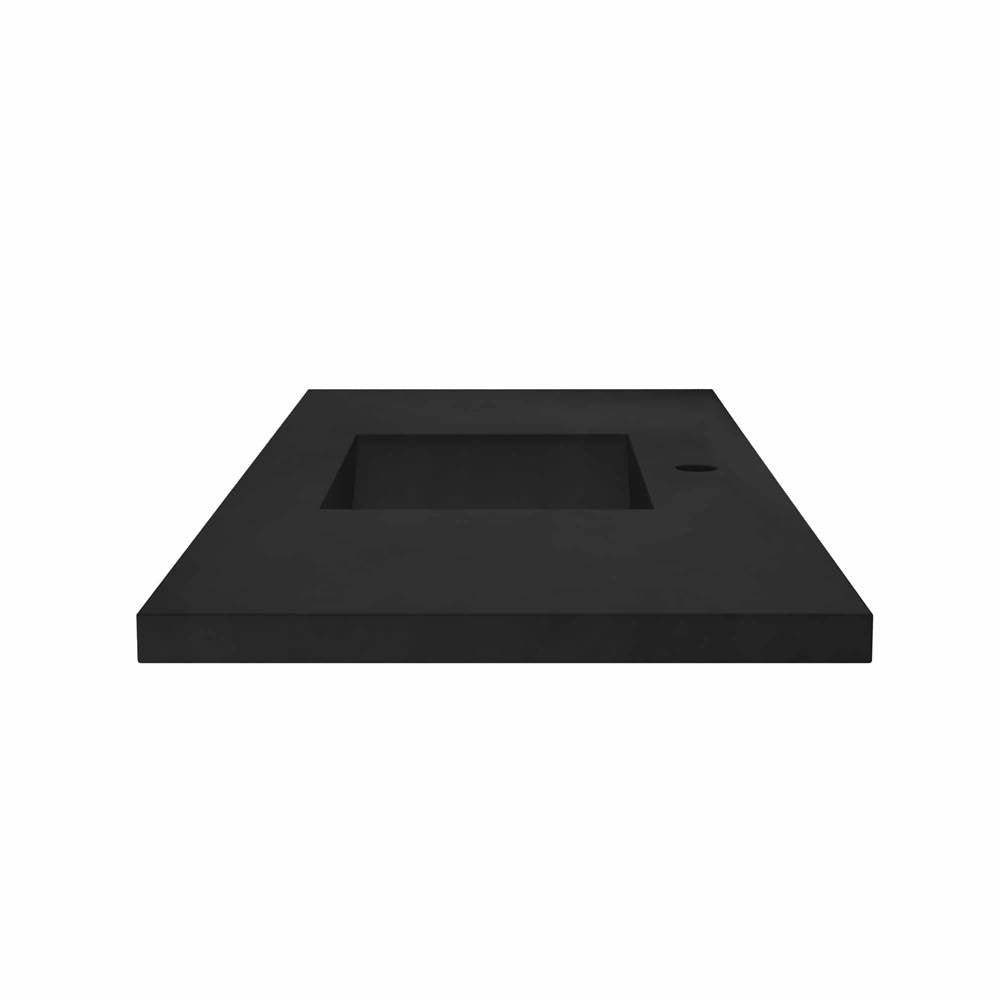 48'' Palomar Vanity Top with Integral Sink in Charcoal - Single Faucet Cutout
