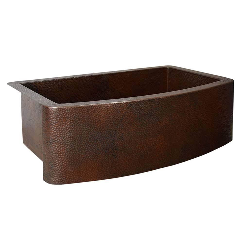 Rhapsody Farmhouse Kitchen Sink in Antique Copper