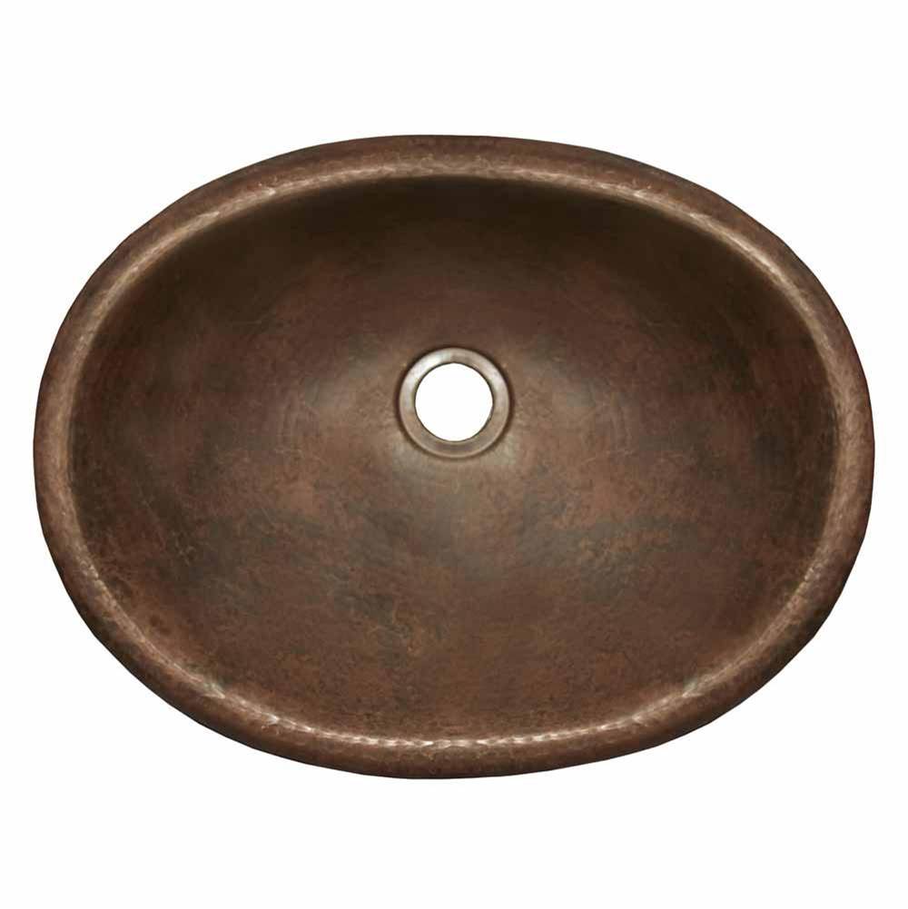 Rolled Baby Classic Bathroom Sink in Antique Copper