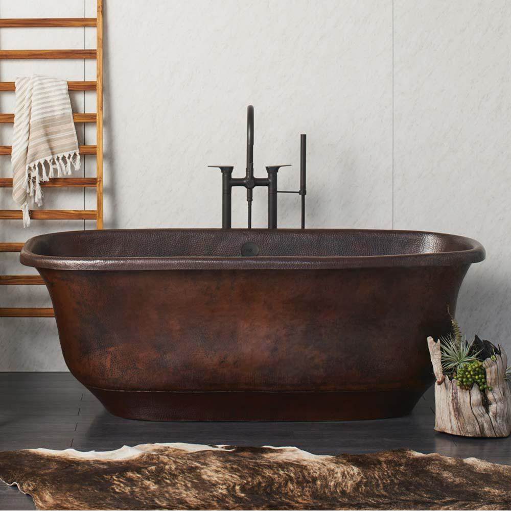 Santorini Copper Bathtub in Antique Copper