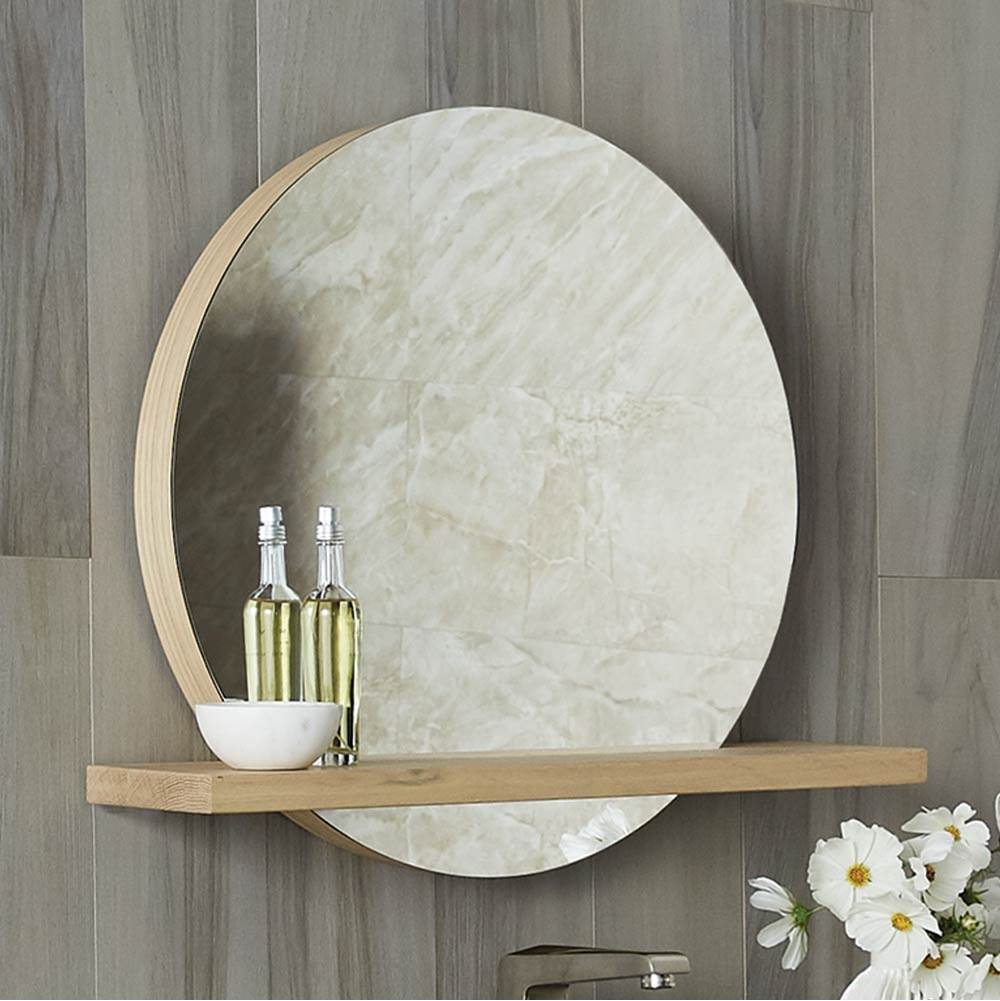 Solace 22'' Shelf in Sunrise Oak - Mirror sold separately