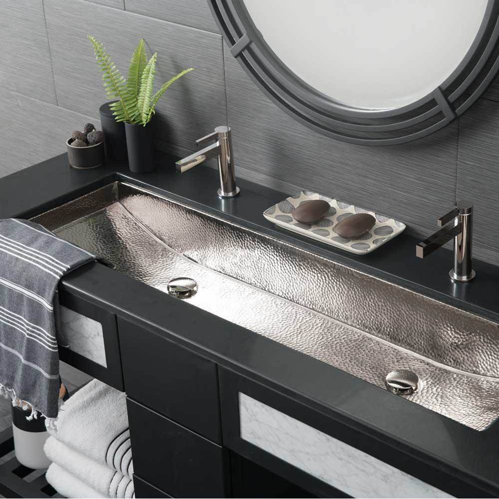 Native Trails - Trough 48 in Bathroom Sink Polished Nickel - Polished Nickel