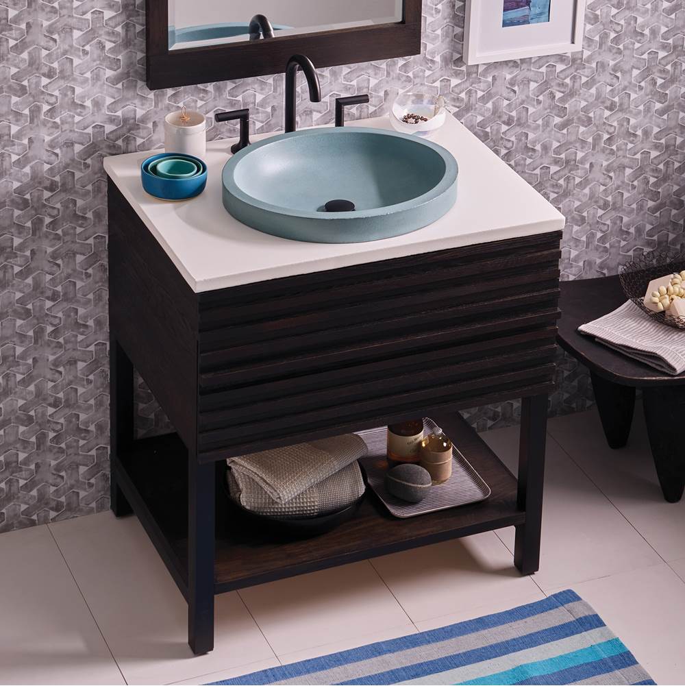 Winemaker 30'' Floating Vanity in Cask Oak