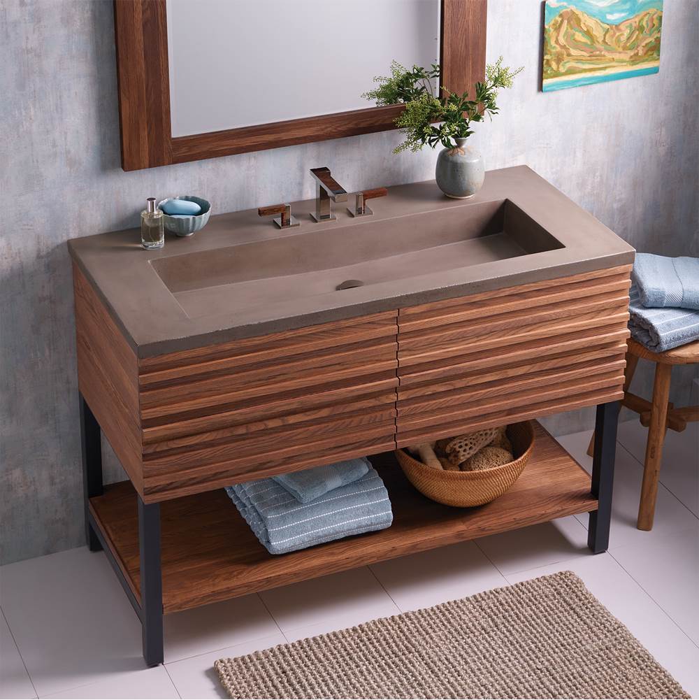 Winemaker 30'' Floating Vanity in Cask Oak