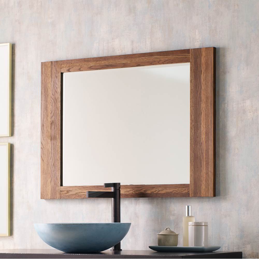 Winemaker Large Mirror in Cask Oak