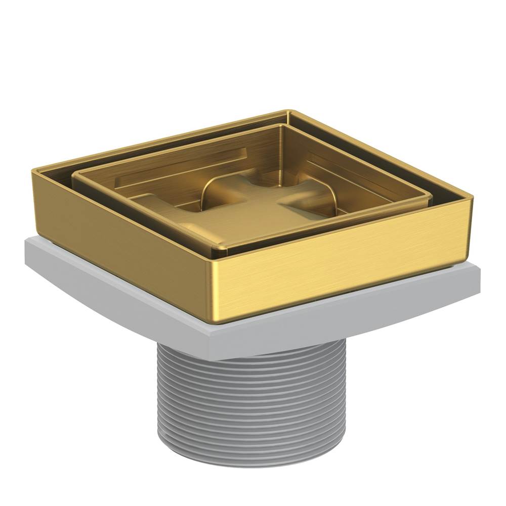 Newport Brass - 4'' Tile In Drain Throat - Satin Brass Pvd