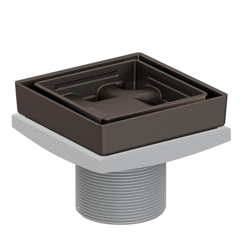 Newport Brass - 4'' Tile In Drain Throat - English Bronze