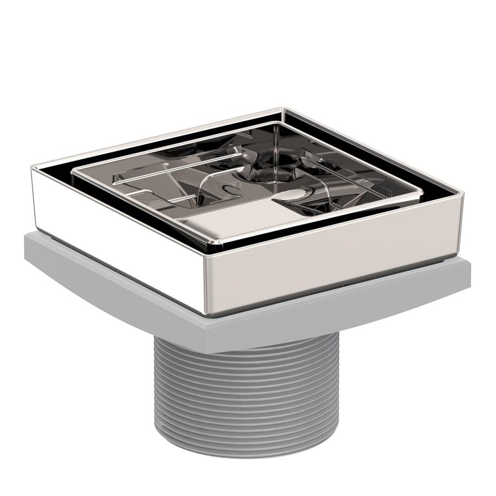 Newport Brass - 4'' Tile In Drain Throat - Polished Nickel Pvd
