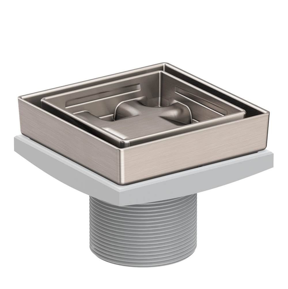Newport Brass - 4'' Tile In Drain Throat - Satin Nickel Pvd