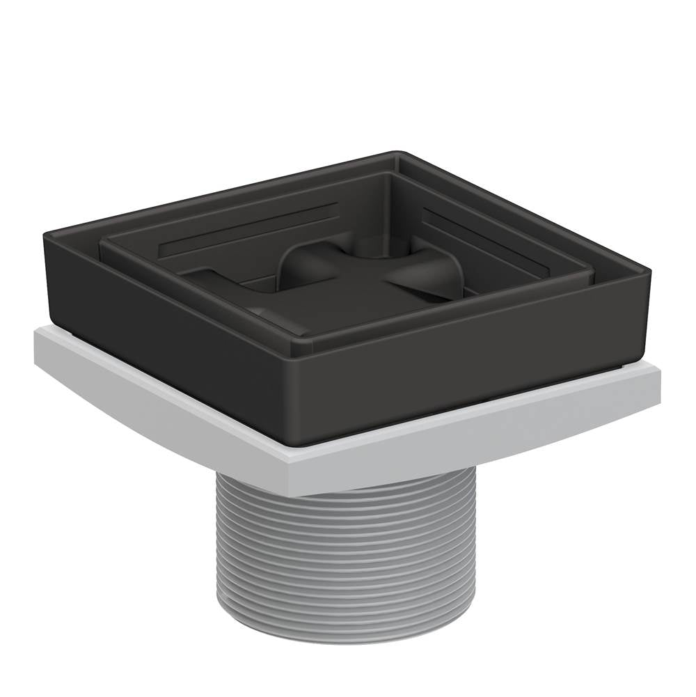 Newport Brass - 4'' Tile In Drain Throat - Flat Black